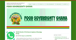 Desktop Screenshot of foodsovereigntyghana.org