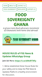 Mobile Screenshot of foodsovereigntyghana.org